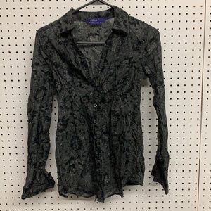 Miley Cyrus / Max Azria button front top S